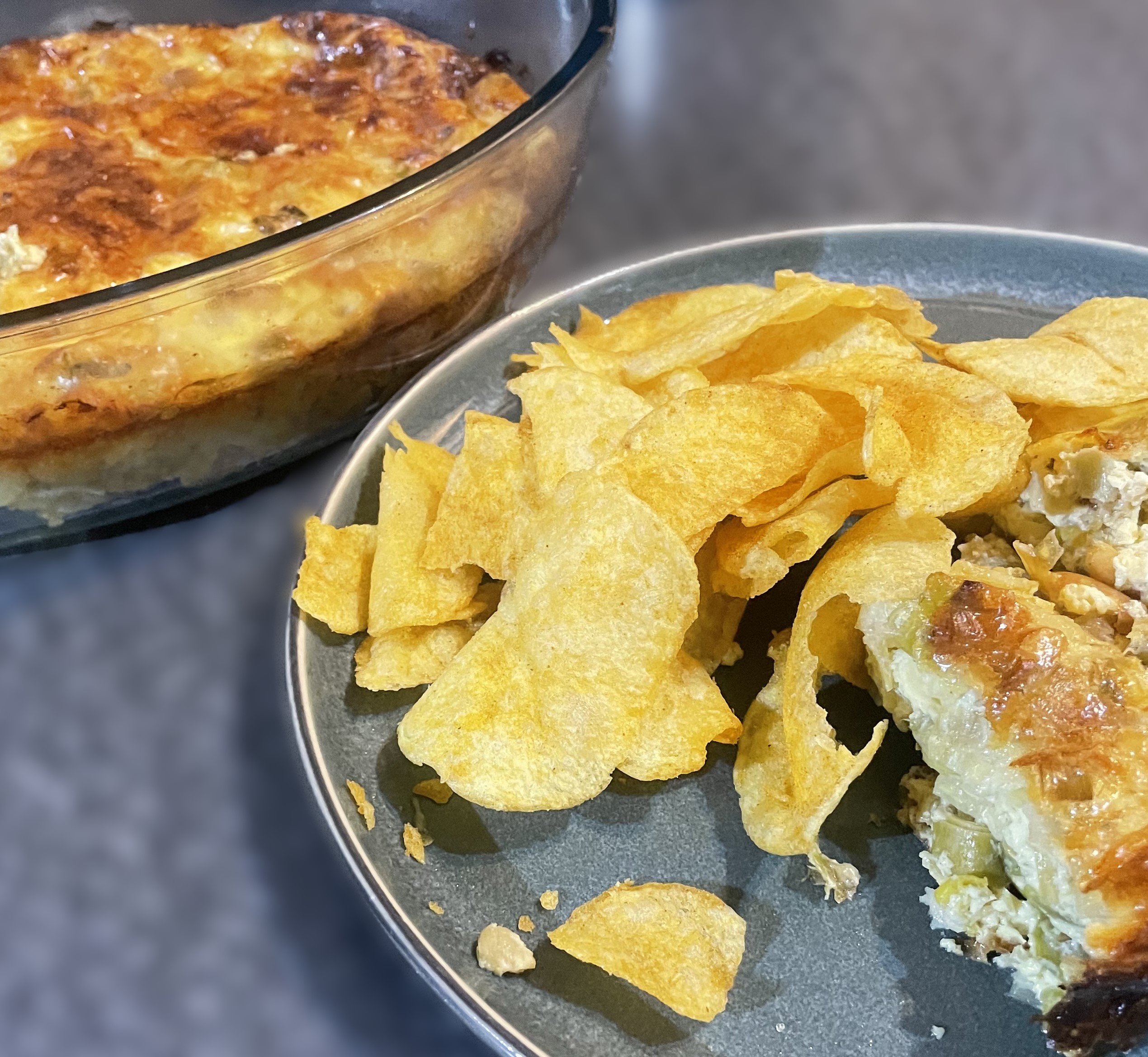 Crustless Leek and Cheese Quiche Complete Crustless Leek and Cheese Quiche Complete