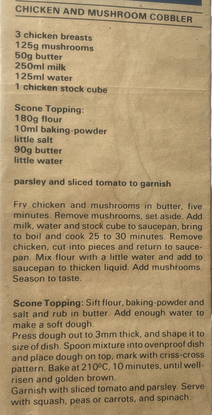 Chicken Cobbler Original Recipe 0