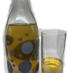 Green tea and a glass Green tea and a glass