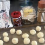 Mochi Doughnut Ingredients and Before Frying