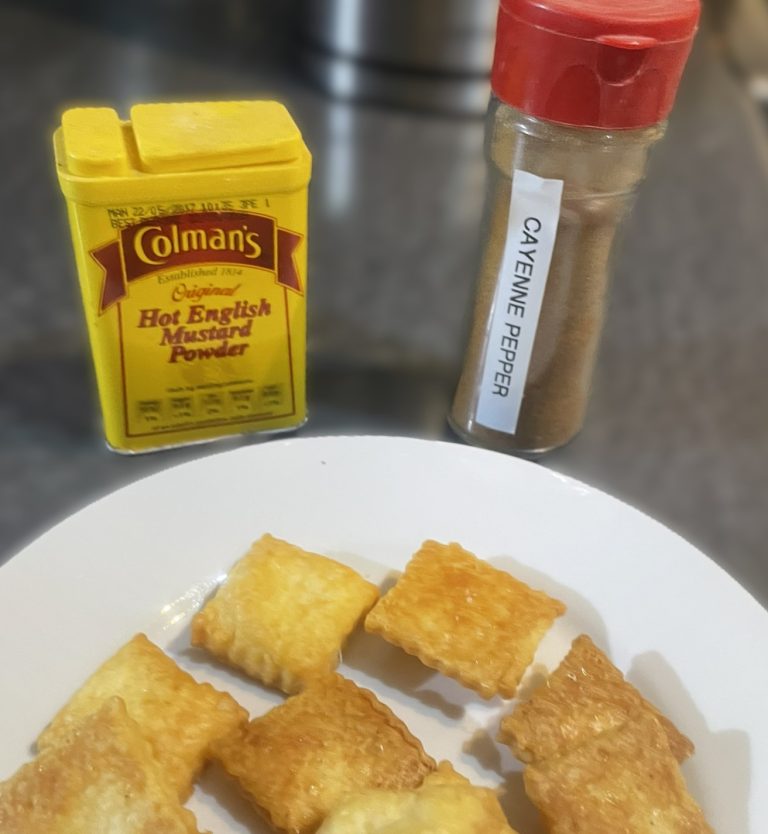 Cheese Straws Mustard & Cayenne Pepper