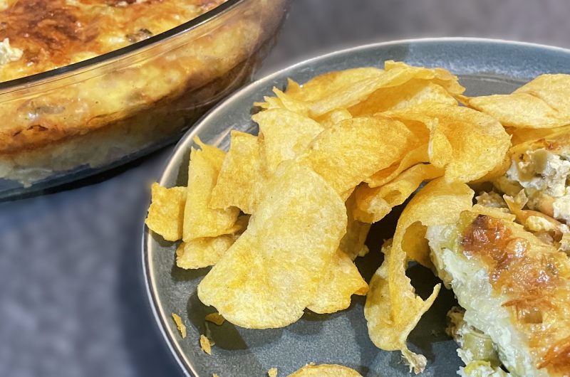 Crustless Leek and Cheese Quiche